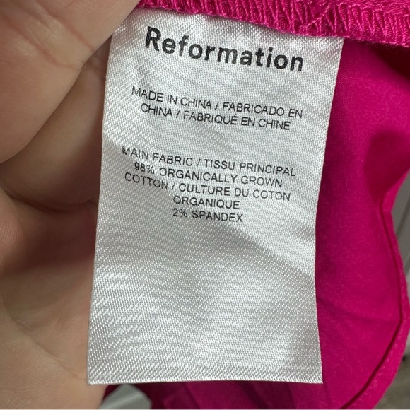 Reformation Farley Dress in Corvette Size 10 EUC - Picture 8 of 9